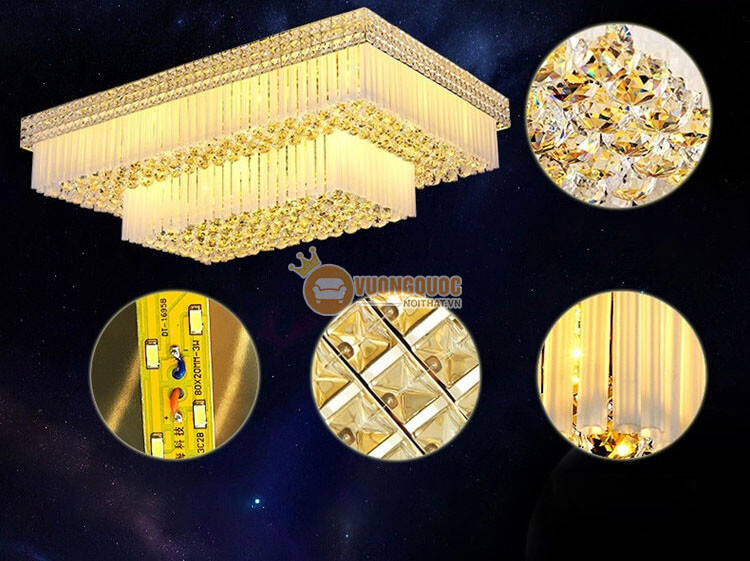 Đèn ốp trần chữ nhật nhập khẩu CM243-2